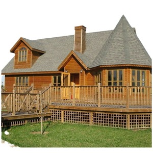 Casa de madera prefabricada, villa de diseño rústico, cabaña de troncos para vivir al aire libre - Product Image 3