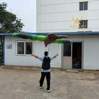 Nouveau sac à dos gonflable en forme de faucon vert pour exposition sur le thème du zoo