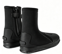 Bottes de plongée montantes en néoprène de 5 mm, épaissies, antidérapantes et résistantes à l'usure, pour la plongée avec tuba, la plage, le surf et la marche aquatique