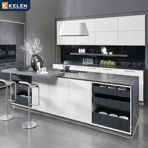 Kelen 2024 Keuken Pantry Kast Leverancier Gemonteerd Maatwerk Modulaire Muur Moderne Houten Meubelen Keukenkast