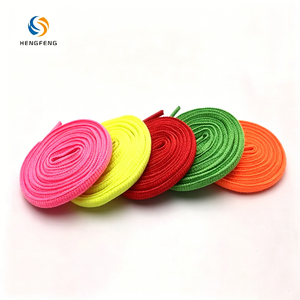 Lacets de baskets aux couleurs vives avec embouts en plastique, lacets en polyester tissé durables pour chaussures de sport <span class=keywords><strong>d</strong></span>écontractées - Product Image 3