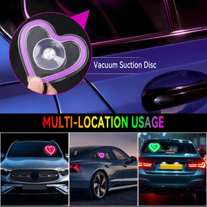 ไฟตกแต่งภายในรถยนต์รูปหัวใจ สร้างบรรยากาศ ชาร์จ USB ได้ 12V 18W LED แสงไฟหัวใจแตก - Product Image 6