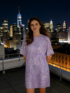 Robe ample à sequins grande taille 2026 |   Bords doublés et reliés, respectueux de la peau, sans frottement |    Mini robe de soirée décontractée - Product Image 1