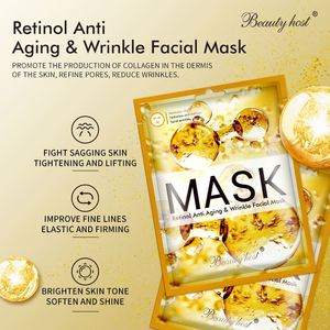 Hoja de mascarilla facial antienvejecimiento y antiarrugas con retinol a la moda, extracto Natural, reparación calmante para el cuidado diario para el uso de la nariz - Product Image 2