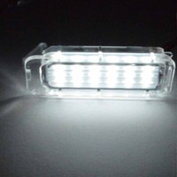 Éclairage LED blanc de plaque d'immatriculation, lampe pour Focus 5D, Fiesta, Mondeo MK4, c-max, MK2, s-max, Kuga, Galaxy, 12v, pièces