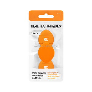 Véritable Technique 0132 Compact Poudre Coton Satin Trio <span class=keywords><strong>Mini</strong></span> Miracle Correcteur Doigt Bébé Maquillage Cosmétique Puffs Pour Cosmétique - Product Image 1