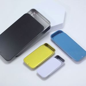 Recyclable Mint Solid Perfume Soap Small Rectangle Sliding Tinplate <b>Metal</b> <b>Box</b> with Logo Printing Factory Wholesale Custom Empty - Product Image 3