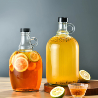 Bouteilles de vin en verre de Californie vides de 50 ml, 100 ml, 1 L, 1,5 L, 2 L, 3 L, 4 L, 5 L, pour brassage, fermentation, décantation, emballage liquide, vente en gros
