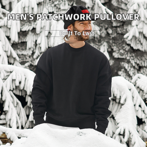 Suéter de Hombre de Alta Calidad, Cuello Redondo, Tejido con Hilo Teñido, Otoño, Ecológico, Color Sólido, Poliéster y Algodón, Personalización al por Mayor - Product Image 2