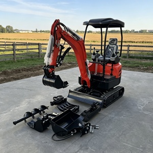 Mini-excavatrice de 1,8 tonne, livraison gratuite, machine de construction mécanique, petite pelle sur chenilles, excavatrice multifonctionnelle pour la ferme - Product Image 2