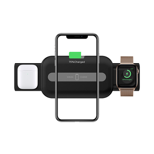 3 <span class=keywords><strong>en</strong></span> 1 5 V/2A 9 V/2A 12 V/1.5A 15W teléfono cargador inalámbrico para reloj de <span class=keywords><strong>Apple</strong></span> para los <span class=keywords><strong>AirPods</strong></span> - Product Image 1