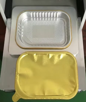 Moule à gâteau en aluminium doré 161x110x30/40/50mm, compatible four, pour préparation de repas et emballage, en vente