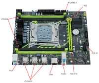 Intel Xeon E5 LGA2011-3 HM55 Chipsatz 128GB DDR4 M-ATX X99 Gaming-Mainboard mit Vier Kanälen und SATA-Festplatteninterface