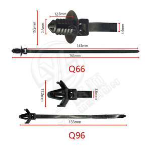 Bridas de nailon Smooth Sailing, 160 unidades, sujetadores mixtos para arneses de cableado automotriz 166 Clips de Plástico para Conductos Corrugados - Product Image 4