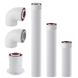 <span class=keywords><strong>Tuyau</strong></span> de cheminée à condensation d'usine 60/100mm connecteur à 90 degrés coude de conduit d'extension en <span class=keywords><strong>aluminium</strong></span> <span class=keywords><strong>pour</strong></span> poêle à gaz suspendu - Product Image 6