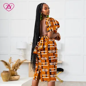 कस्टम थोक प्लस आकार महिलाओं के multiway लपेटें अफ्रीकी मिडी इन्फिनिटी कपड़े