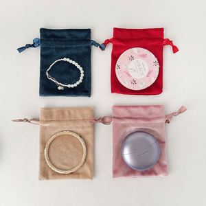 Custom Logo Elastic Velvet Drawstring <b>Bag</b> <b>Luxury</b> Jewelry Pouch Soft Stretch Velvet <b>Gift</b> <b>Bag</b> for Necklace Ring Bracelet Packaging - Product Image 4