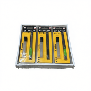 MNJ Set Cutter 12Pcs Utility Knife With Replaceable Blades For Precision Cutting Tasks - Product Image 1