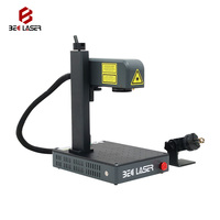 Nouvelle machine de marquage laser métallique 10W à fibre optique, respectueuse de l'environnement, prenant en charge les formats DXF/BMP/AI/DST, compatible avec les téléphones mobiles Mac