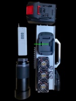 Appareil laser portatif haute puissance 260W, 42V, 10 batteries 21700, 6 ventilateurs, contrôle indépendant de la température, dissipation thermique entièrement en cuivre, 50-80M