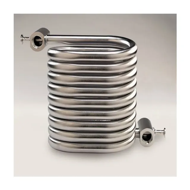 Seamless spiral pre insulated cooling condenser 304 pipe stainless steel heat exchanger tubing coil