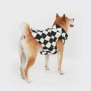 Chaqueta ajustable para perros a cuadros para perros pequeños, medianos y grandes, abrigo de poliéster cálido y acogedor para invierno, clima frío, estilo bonito - Product Image 5