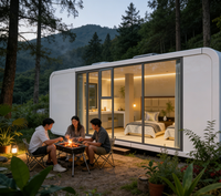 Cabane modulaire préfabriquée mobile Apple Cabin pour hébergement touristique en milieu panoramique, vente en gros directe usine