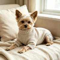 Vêtements personnalisés lavables mignons de haute qualité pour animaux de compagnie en pur coton pull pour chien en Offre Spéciale tenues de luxe