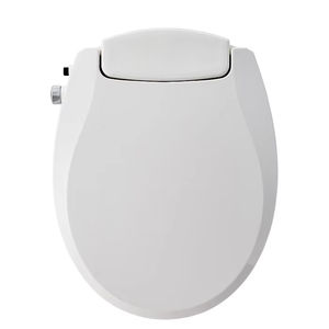 Siège de toilette non électrique Bidet blanc en forme de <span class=keywords><strong>O</strong></span> autonettoyant double buses siège de toilette fermé doux - Product Image 3