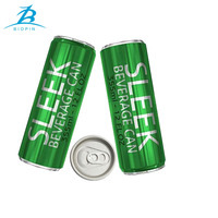 Boîtes vides en aluminium imprimé de 12oz en métal 355ml boîtes élégantes avec couvercle 202 # SOT pour emballage de bière de boisson énergisante Soda