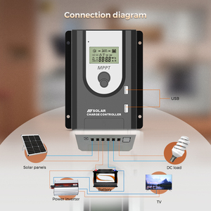 Năng lượng mặt trời sạc điều khiển 12/24 Volt 10A MPPT điều khiển tùy chỉnh năng lượng hệ thống nhà hỗ trợ bluetooth kết nối - Product Image 5