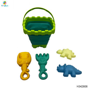 Ensemble de 8 jouets créatifs de <span class=keywords><strong>sable</strong></span> de plage d'été en <span class=keywords><strong>plastique</strong></span> souple Trolley Case Safe Pool Durable Rake Excavator Outdoor Kids 'Play - Product Image 5