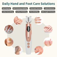 Perceuse à ongles sans fil professionnelle 15000 tr/min, kit de lime à ongles électrique portable rechargeable, machine de manucure pour salon, maison et voyage