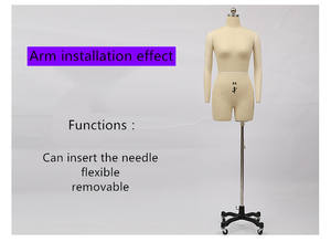 Forma <span class=keywords><strong>de</strong></span> vestido para coser maniquí Mujer Sastre mini <span class=keywords><strong>modista</strong></span> maniquí con brazos largos suaves Mujeres Drapeado - Product Image 4