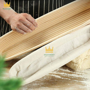 Natural Rattan Oval Banneton <b>Bread</b> Proofing <b>Basket</b> Eco-Friendly Sourdough Dough Rising <b>Basket</b> Bakery Supplies - Product Image 5