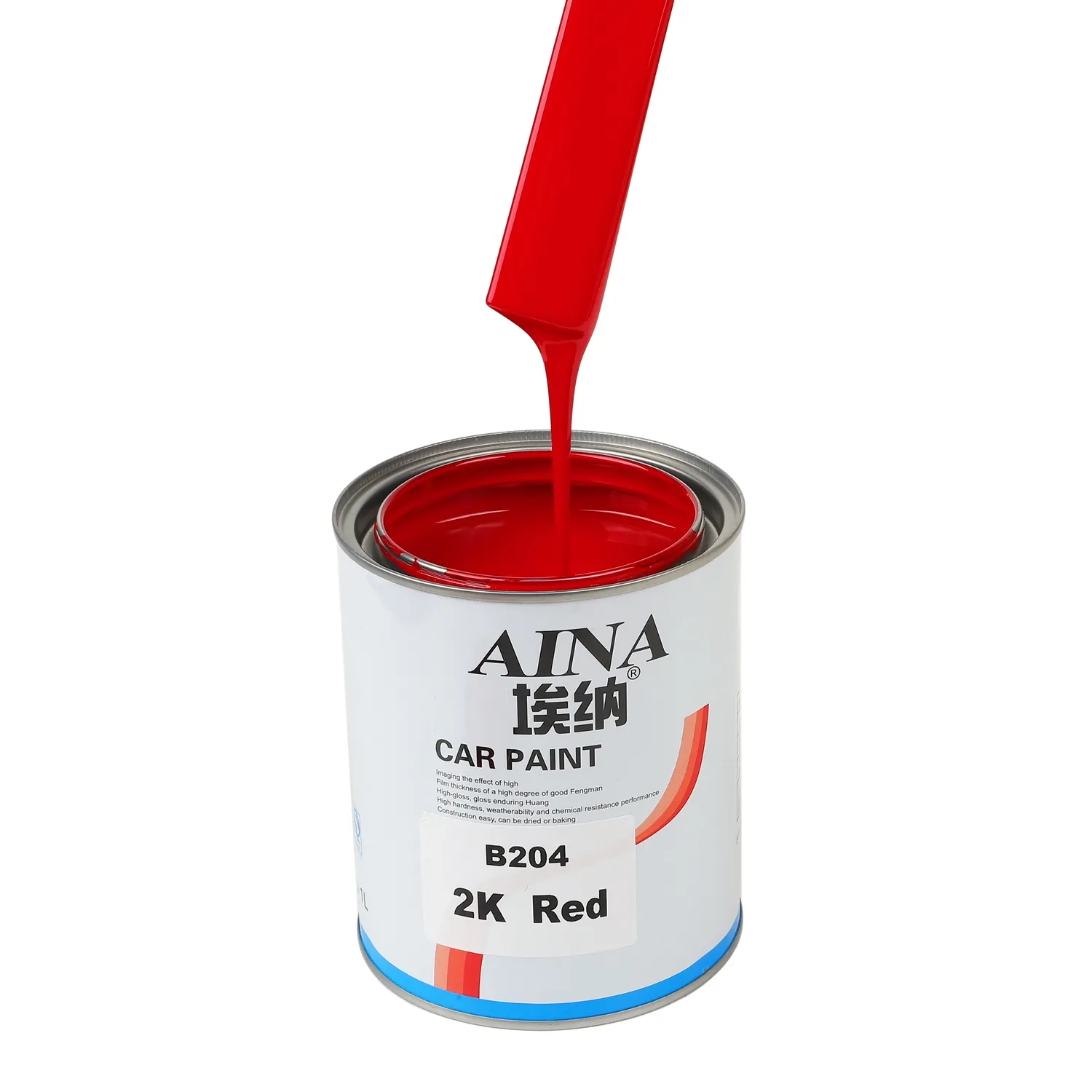 B204 Pintura acrílica resistente al calor para coche, reacabado de pintura automática, combinación de colores precisa, pintura para coche, 2K, Color rojo, venta al por mayor, alta calidad