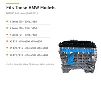 Moteur diesel N57D30 3.0L DOHC 24 soupapes turbo, ports scellés, 100 % testé pour BMW 330d 530d 730d
