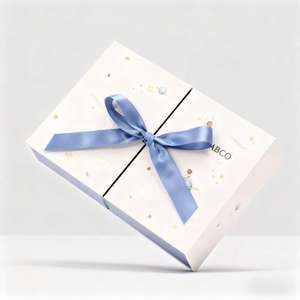 Venta al por mayor <span class=keywords><strong>de</strong></span> alta calidad, conjunto magnético blanco y azul, caja <span class=keywords><strong>de</strong></span> regalo barata, embalaje <span class=keywords><strong>de</strong></span> cartón, <span class=keywords><strong>cajas</strong></span> <span class=keywords><strong>de</strong></span> papel <span class=keywords><strong>de</strong></span> regalo magnéticas plegables - Product Image 3