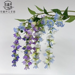 Artificial Hanging Bell <b>Flowers</b> <b>Silk</b> <b>Flower</b> Single Branch Wedding Decoration Outdoor Home Decor High Simulation - Product Image 1