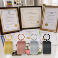 Gravierbarer Blanko-Metall-Hundeanhänger Schlüsselring Individuell Lasergraviertes Logo Haustier-ID-Tag Personalisierter Werbe-Schlüsselanhänger