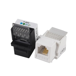 <span class=keywords><strong>Prise</strong></span> Keystone SETO Stable Link Cat3 6p4c <span class=keywords><strong>RJ11</strong></span> femelle pour téléphone, blanche et noire, personnalisable en gros - Product Image 1