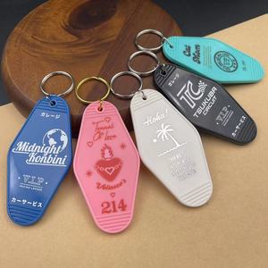 <span class=keywords><strong>Porte</strong></span>-clés en plastique ABS avec Logo imprimé à chaud, mignon, Vintage, pour chambre d'hôtel - Product Image 3