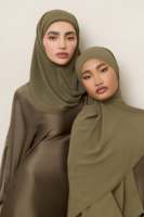 Nouveau design en gros, hijab long uni en mousseline 70*180cm, foulard de mode, turban musulman pour femme, châle