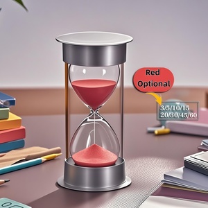 Современные цилиндрические песочные часы ручной работы из АБС-пластика – портативные, прочные, 8 настроек времени (1/2/3/5/10/15/20/30 минут) для свадьбы и дня рождения - Product Image 5