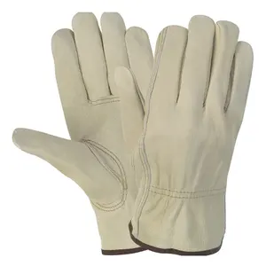 Working leather Gloves 2023 Hot Sale Wholesalers Hand Work New Latest Design Working leather Gloves Custom Logo Safety Leather