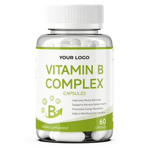 Suplemento de Complejo B con Biotina y Ácido Fólico - Apoyo al Metabolismo y Alivio del Estrés, Sin Gluten, Disponible para Marca Privada OEM - Product Image 6