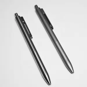 JXT CNC işleme özelleştirilmiş tıklama kalemi titanyum cıvata eylem Survival kalem kamp için rahat kavrama ile