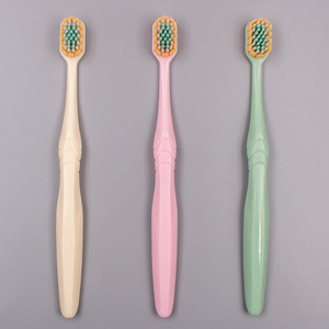 แปรงสีฟันสำหรับผู้ใหญ่ สีตามสั่ง ขนาด 19 ซม. ขนแปรงไนลอนนุ่มพิเศษ หัวแปรงกว้าง สำหรับใช้ในบ้าน - Product Image 2