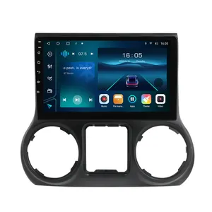 Krando Unit utama mobil Android 12.0, Head Unit Android 2011 Autoradio navigasi Palyer untuk Jeep Wrangler 2016-permainan mobil nirkabel WIFI 4G