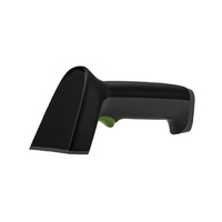Lector de código de barras láser inalámbrico portátil, pistola de escáner, bajo costo, OEM, código de barras láser para recibo, efectivo, lector de código QR portátil USB